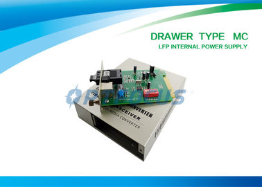 10 / 100M Single Mode To Multimode Fiber Optic Converter LFP Media Drawer Type