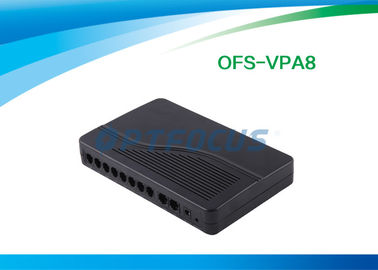 8 FXS VoIP Gateway ATA  SIP H.323 Two Ports 10 / 100 Base-T Ethernet Voice Prompts