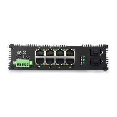8 Port Industrial POE Switch 8*10/1000mbps POE Port+2*10/100/1000mbps SFP Port