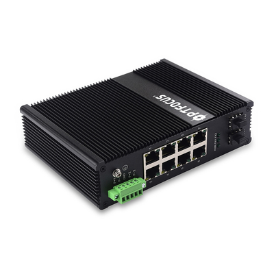 8 Port Industrial POE Switch 8*10/1000mbps POE Port+2*10/100/1000mbps SFP Port