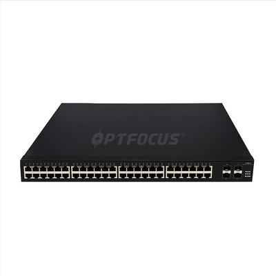 Factory OEM/ODM 48 Port Fiber Switch 48*10/100/1000Base-T RJ45 ports+4*1/10G Optical Ports