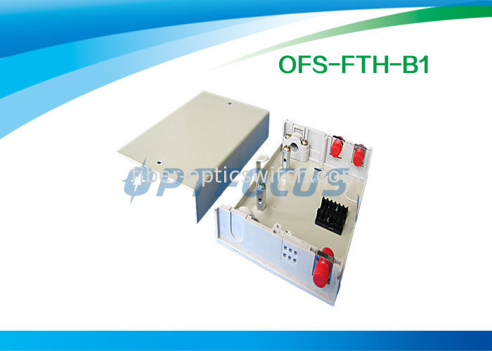 Network Termination Box Fiber Optic Pigtails Metal 2 Ports Wall Mounted